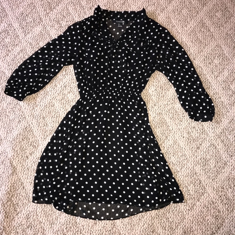 Polka Dot Retro Dress with Cinched Waist